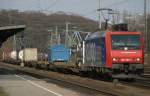 SBB 482 000 mit Containerzug am 12.3.11 in Kln-West