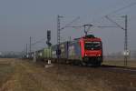 482 047 -8 der SBB Cargo am 05.03.2011 in Mangolding.