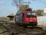 482 029 von SBB Cargo (LOCON) ist am 08.04.11 Lz in L-Miltitz Richtung L-Leutzsch unterwegs.