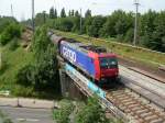 Re 482 033 - 8 am 14.06.2007 aus Richtung Zepernick in Bernau Gl.