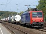 SBB Cargo mit einem Containerzug; 482 007-2.