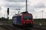 Die SBB Cargo 482 025 am 17.9.11 als Lz bei der Durchfahrt durch Duisburg-Bissingheim.