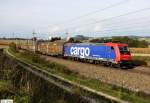 SBB Cargo 482 042-9 vor Gterzug Richtung Linz, KBS 150 Wien - Passau, fotografiert bei Katzbach am 05.10.2011 