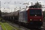 SBB Cargo 482 030 am 7.10.11 mit einem Kesselzug bei der Durchfahrt durch Duisburg-Bissingheim.