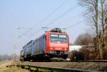 SSB CFF Cargo 482 008-0 auf der KBS 485 am 21.3.12 bei Frelenberg / bach-Palenber 