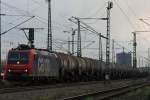 SBB Cargo 482 029 am 12.4.12 mit einem Kesselzug bei der Durchfahrt durch Oberhausen-West.