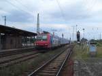 Am 19.06.2012 kam 482 033 mit einem Containerzug durch Stendal.