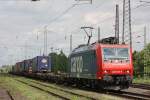 SBB Cargo 482 018 am 12.5.12 mit einem KLV in Ratingen-Lintorf.