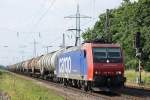 SBB Cargo 482 011 am 26.6.12 mit einem Kesselzug von Gelsenkirchen-Bismarck nach Basel in Ratingen-Lintorf.