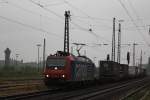 SBB Cargo 482 010 am 27.6.12 mit einem KLV in Duisburg-Bissingheim.