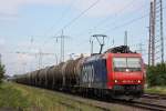 SBB Cargo 482 016 am 5.8.12 mit einem Kesselzug in Ratingen-Lintorf.