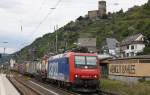 SBB Cargo 482 003 am 8.8.12 mit einem KLV in Kaub.