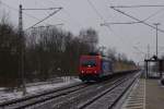 482 041 SBB Cargo mit Holzzug am 27.01.2013 in Staffelstein.