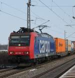 Re 482 000-7  Kln  mit KLV in Ringsheim am 13.02.2013