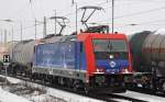 482 037, welche InfraLeuna von SBB Cargo gemietet hat, brachte am 29.03.13 drei Kesselwagen von Grokorbetha nach Bitterfeld.