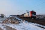 Mitte Mrz 2013 war SETG 482 042 mit H-Wagen zwischen Elze und Nordstemmen (KBS 350) auf dem Weg Richtung Bremen.