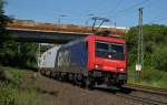 482 044-5 mit einen Containerzug Richtung Bebra am 06.06.2013 unterwegs.