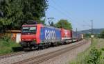 Re 482 008-0 mit dem DGS 40261 (Krefeld Linn-Mortara) bei Kollmarsreute 6.6.13