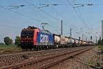 SBB Re 482 007-2 am 07.06.2013 mir einem Containerzug auf der KBS 703 in ORschweier.