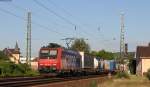 Re 482 004-9 mit einem KV Zug bei Geisenheim 1.8.13