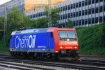 482 028-8 von ChemOil/SBB Cagro rangiert in Aachen-West  am einem schnem Sommerabend und der Abendstimmung am 3.9.2013.