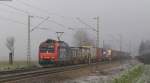 Re 482 006-4 mitdem DGS 40261 (Krefeld Linn-Mortara) bei Riegel 27.11.13