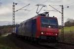 482 024 SBB Cargo mit Containerzug am 03.01.2014 bei Mimberg Richtung Neumarkt.