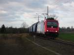 Am 12.01.2014 kam 482 046 mit einem Getreidezug aus Richtung Uelzen nach Stendal.