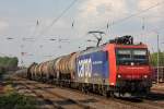 SBB Cargo 482 023 am 5.6.13 mit einem Kesselzug in Düsseldorf-Rath.