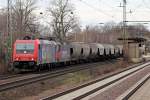 482 044-5 mit 421 372-4 in Dedensen-Gümmer 15.2.2014