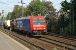 482 043-7 der SBB Cargo mit gemischtem Gterzug in Kln-Sd am 17.09.2006