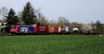 SBB Cargo 482 xxx-x am 28.03.14 bei Frankfurt Mainkur 