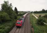 482 043-7 zu sehen am 29.07.14 mit einem Sonderzug in Neu-Ulm.