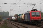 SBB Cargo/RTB Cargo 482 035 am 16.10.13 mit einem KLV in Düsseldorf-Rath.