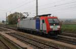 482 042-9 von Railpool ist als LZ am 10.11.2014 durch Kirchstetten unterwegs.