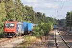 482 039 erreichte am 11.8.12 auf dem Weg nach Nürnberg den Bahnhof Ochen­bruck.