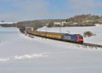 Re 482 031 mit einem ARS-Altmann am 04.02.2015 bei Edlhausen.