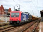 Am 25.05.2015 kam 482 036&232 103 mit ihrem Harnstoffzug aus Richtung Magdeburg nach Stendal und fuhr weiter nach Wittenberge.