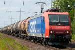 482 006-4 der SBB Cargo bei der Durchfahrt von Ratingen-Lintorf am 10.06.2015