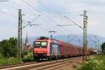 Re 482 003-1 mit dem DGS 48666 (Basel SBB Rb-Göttingen) bei Köndringen 21.5.15