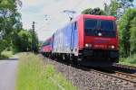 482 043-7 mit Sonderzug in Fahrtrichtung Norden.