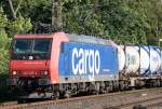 SBB Cargo 482 025 bei der Durchfahrt durch Ratingen Lintorf.