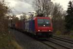 Containerzug von Hof über Glauchau nach Hamburg kurz nach Plauen.