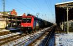 Am 22.01.2016 kam die 482 046-0 von der SBB Cargo aus Richtung Magdeburg nach Stendal und fuhr weiter in Richtung Wittenberge .