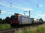 SBB Cargo 482 007-2 mit KLV bei Walluf auf der KBS 466 am 29.06.16