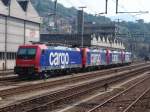 Re 484 013 und drei weitere Re 484 am 27.5.05 in Bellinzona