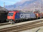 Die Re 484 005-4 war am 12.11.05 in Bellinzona abgestellt.