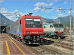 Re 485 016-1 mit EC 133 (Basel - Bern - Milano C.) in Domodossola.
30. August 2006
