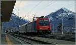 Die SBB Re 484 016 in Domodossola: Am 24.