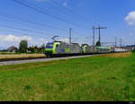 BLS - 485 018-6 mit 485 020-2 mit Rolla unterwegs bei Lyssach am 07.07.2018